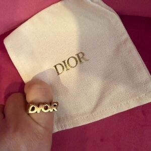 Authentic Dior Gold Statement Ring
